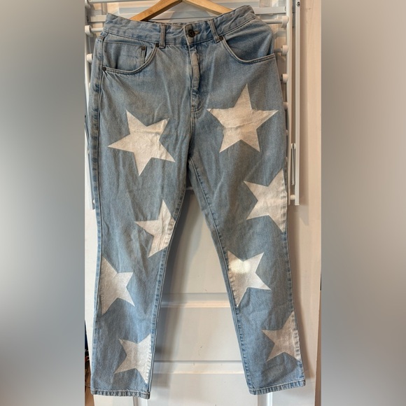 The Ragged Priest Denim - The Ragged Priest Light Blue Star Jeans